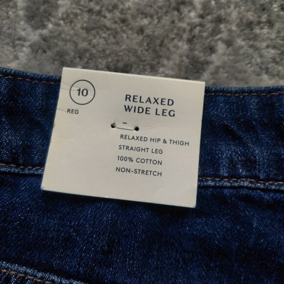 Target Universal Thread Relax Wide Legged Jeans NWT - Picture 4 of 10